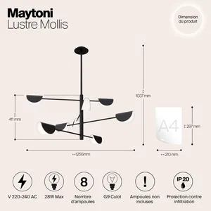 Подвесной светильник Maytoni MOD126PL-08B