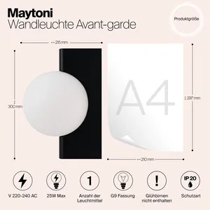 Настенный светильник (бра) Maytoni MOD324WL-01B