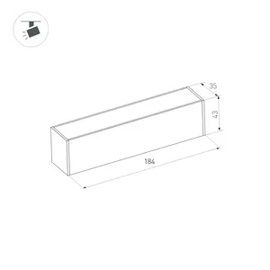 Светильник MAG-DARK-45-L200-6W Day4000 (BK, 20 deg, 24V) (Arlight, IP20 Металл, 5 лет)