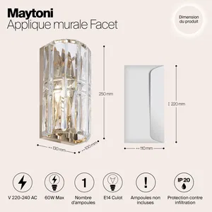 Настенный светильник (бра) Maytoni MOD094WL-01G