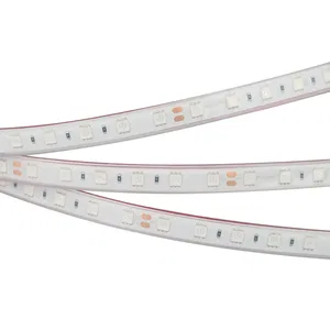 Лента RTW 2-5000PGS 24V Yellow 2x (5060, 300 LED, LUX) (Arlight, 14.4 Вт/м, IP67)