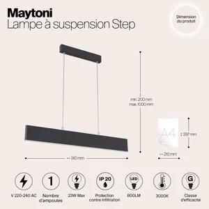 Подвесной светильник Maytoni P010PL-L23B