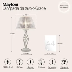 Настольный светильник Maytoni ARM247-00-G