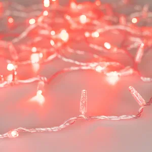 Светодиодная гирлянда ARD-STRING-CLASSIC-1000-CLEAR-100LED-PULSE Red (230V, 7W) (Ardecoled, IP65, 1 год)
