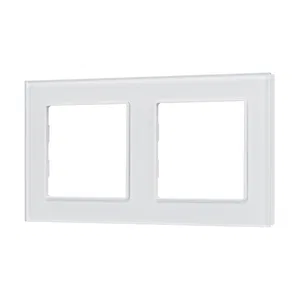 Рамка стеклянная FRM-GLARE-GS-2-WH (Arlight, -)