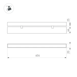 Светильник MAG-FLAT-FOLD-25-S604-18W Day4000 (BK, 100 deg, 24V) (Arlight, IP20 Металл, 5 лет)