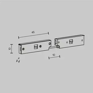 Комплектующие для систем освещения с токоведущими элементами Technical TRA184CPC-1B-3