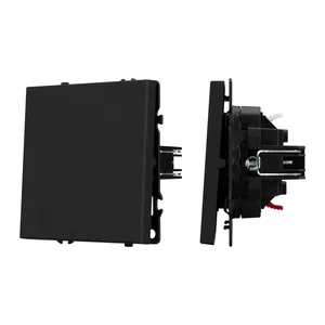 ARL NOBE Выключатель 1 кл софт-тач черный оникс SWT-MK01-SFPL-BK (250V, 10A) (Arlight, -)