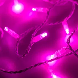 Светодиодная гирлянда ARD-STRING-CLASSIC-10000-WHITE-100LED-FLASH PINK (230V, 7W) (Ardecoled, IP65, 1 год)