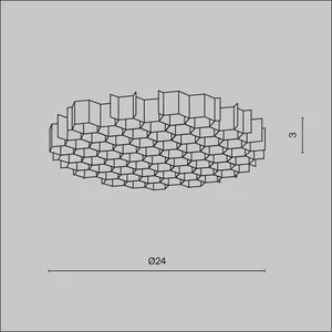 Комплектующие для светильника Technical HoneyComb-D24