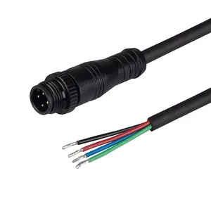 Коннектор питания ARL-WAVE-1010-RGB-CON-POWER-MALE-BLK (Arlight, IP67 Пластик, 3 года)