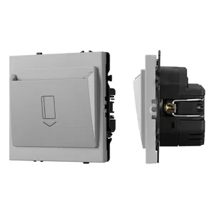 ARL NOBE Выключатель карточный магнитный софт-тач никель SWT-CRD-SFPL-IS (250V, 25A) (Arlight, -)