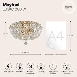 Потолочный светильник Maytoni DIA100-CL-03-G
