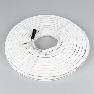 Лента герметичная MOONLIGHT-TOP-X320-13x12mm 24V White6000 (5 W/m, IP67, sauna, 15m, wire x2) (Arlight, Вывод вниз, 3 года)