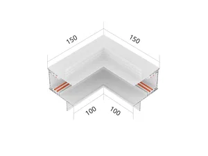 Соединительный элемент HOKASU OneLine Edgeless (L2/RAL9003)