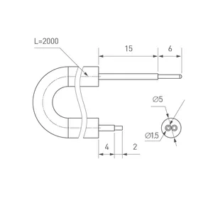 Провод питания ARL-MOONLIGHT-20AWG-2W-D4.5-CU-2000 White (Arlight, Закрытый)