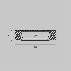 Профиль Led Strip ALM002S-2M