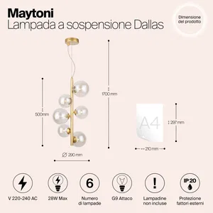 Подвесной светильник Maytoni MOD545PL-06G