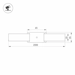 Основание для светильника ALT-BELT-1-2000 (BK) (Arlight, Металл)