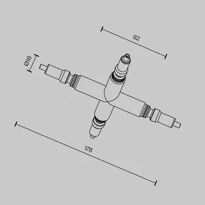 Комплектующие для систем освещения с токоведущими элементами Technical CA008TX-BS