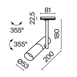 Трековый светильник Technical TR005-1
