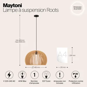 Подвесной светильник Maytoni MOD195PL-01W1