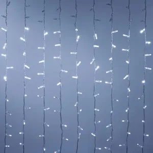 Светодиодная гирлянда ARD-CURTAIN-CLASSIC-2000x6000-CLEAR-1500LED-WATERFALL White (230V, 180W) (Ardecoled, IP65)