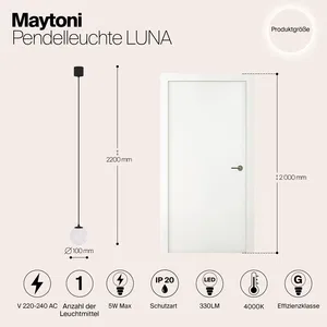 Подвесной светильник Maytoni P039PL-5W4K-10-B