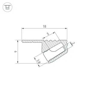 Профиль SL-MINI-SHELF-H9-2000 ANOD OLIVE GREY (Arlight, Алюминий)