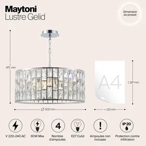 Подвесной светильник Maytoni MOD184-PL-04-CH