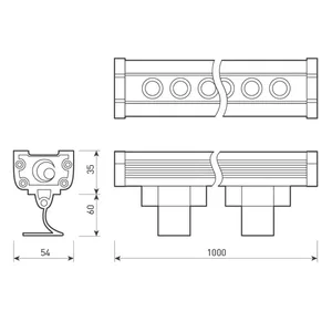 Светодиодный прожектор AR-LINE-1000L-36W-220V Warm (Grey, 30 deg) (Arlight, IP65 Металл, 3 года)