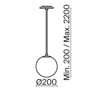Подвесной светильник Maytoni P039PL-5W3K-20INS-B