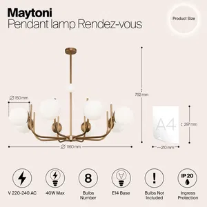 Подвесной светильник Maytoni MOD109PL-08BS