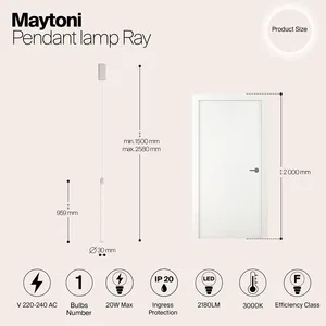 Подвесной светильник Maytoni P022PL-L20W3K