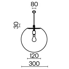 Уличный подвесной светильник Outdoor O594PL-01B