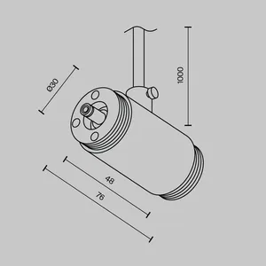 Комплектующие для систем освещения с токоведущими элементами Technical CA013IC-P-B