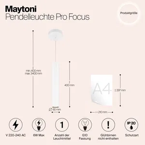 Подвесной светильник Maytoni MOD161PL-01W1