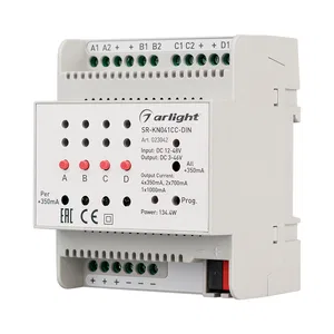 Контроллер тока SR-KN041CC-DIN (12-48V, 4x350/700mA) (Arlight, Контроллер)