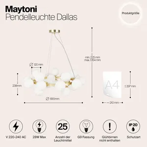 Подвесной светильник Maytoni MOD545PL-25BS