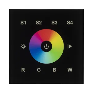 INTELLIGENT ARLIGHT Сенсорная панель DALI-901-11-1G-4SC-RGBW-DT8-IN Black (BUS/230V) (IARL, IP20 Пластик, 3 года)