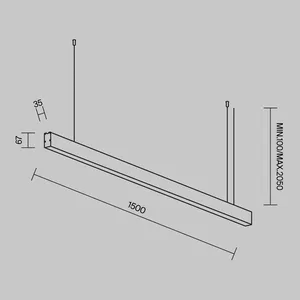 Линейный светильник Technical LL312046