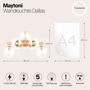 Настенный светильник (бра) Maytoni MOD547WL-05G