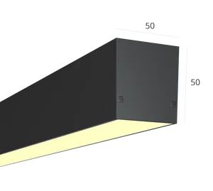 Линейный светильник HOKASU S50 U&D (RAL9005/750mm/LT70 — 3K/17W)