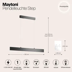 Подвесной светильник Maytoni P010PL-L23W4K
