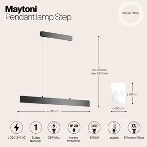 Подвесной светильник Maytoni P010PL-L23W4K