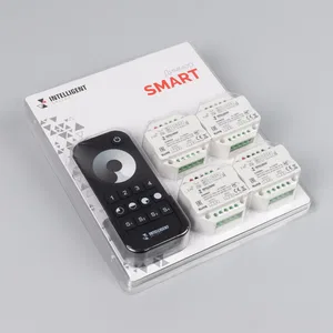 INTELLIGENT ARLIGHT Диммер SMART-SET-TRIAC-601-72-DIM-PD-IN Black (230V, 1x1.5A, x4, ПДУ 10кн, 2.4G) (IARL, IP20 Пластик, 5 лет)