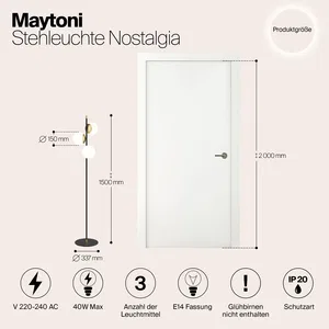 Напольный светильник (торшер) Maytoni MOD048FL-03G