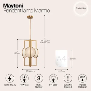 Подвесной светильник Maytoni MOD099PL-03G