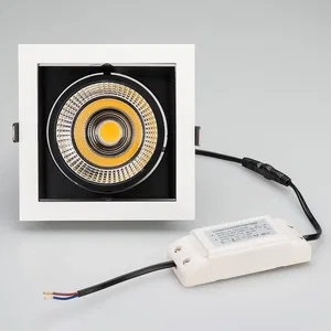 Светильник CL-KARDAN-S152x152-25W Warm3000 (WH-BK, 30 deg) (Arlight, IP20 Металл, 3 года)