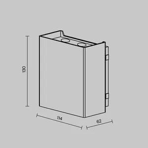 Уличный настенный светильник Outdoor O505WL-L6B3K